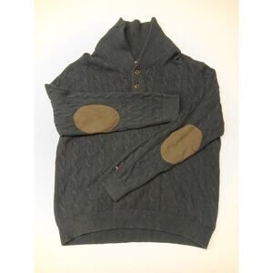 Tommy Hilfiger Lux Cotton Blue Zip Pull Over Comfort Fit Relaxed Sweatshirt XL